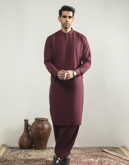 Shalwar Kameez (Maroon)