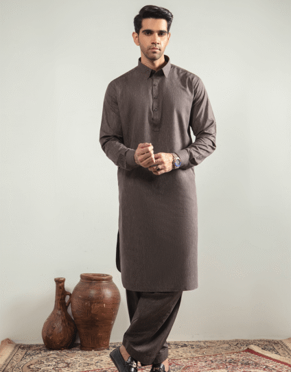 Shalwar Kameez (Ash Brown-AsBrC)