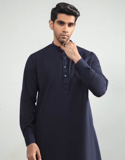 Shalwar Kameez (Navy Blue-NaBl)