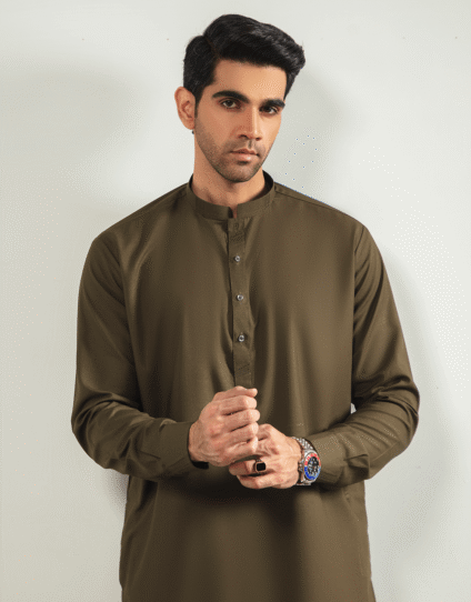 Shalwar Kameez (Olive Green-OlGr)