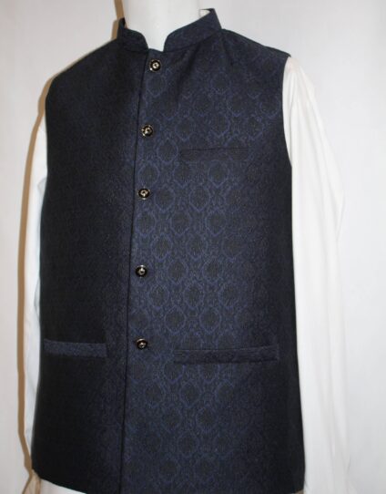 Waist coat (Navy Blue Black)